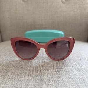 Kate Spade Labrenda Sparkly Pink Cateye Sunglasses